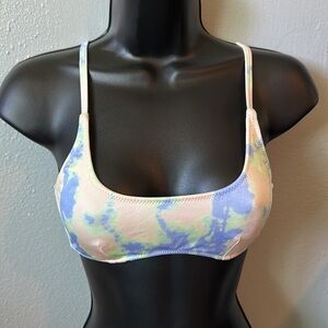 Tie Dye Triangl Swimsuit top Only